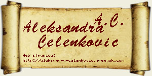 Aleksandra Čelenković vizit kartica